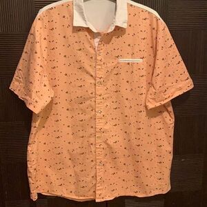 Men’s SSLR Short sleeve button down shirt XL